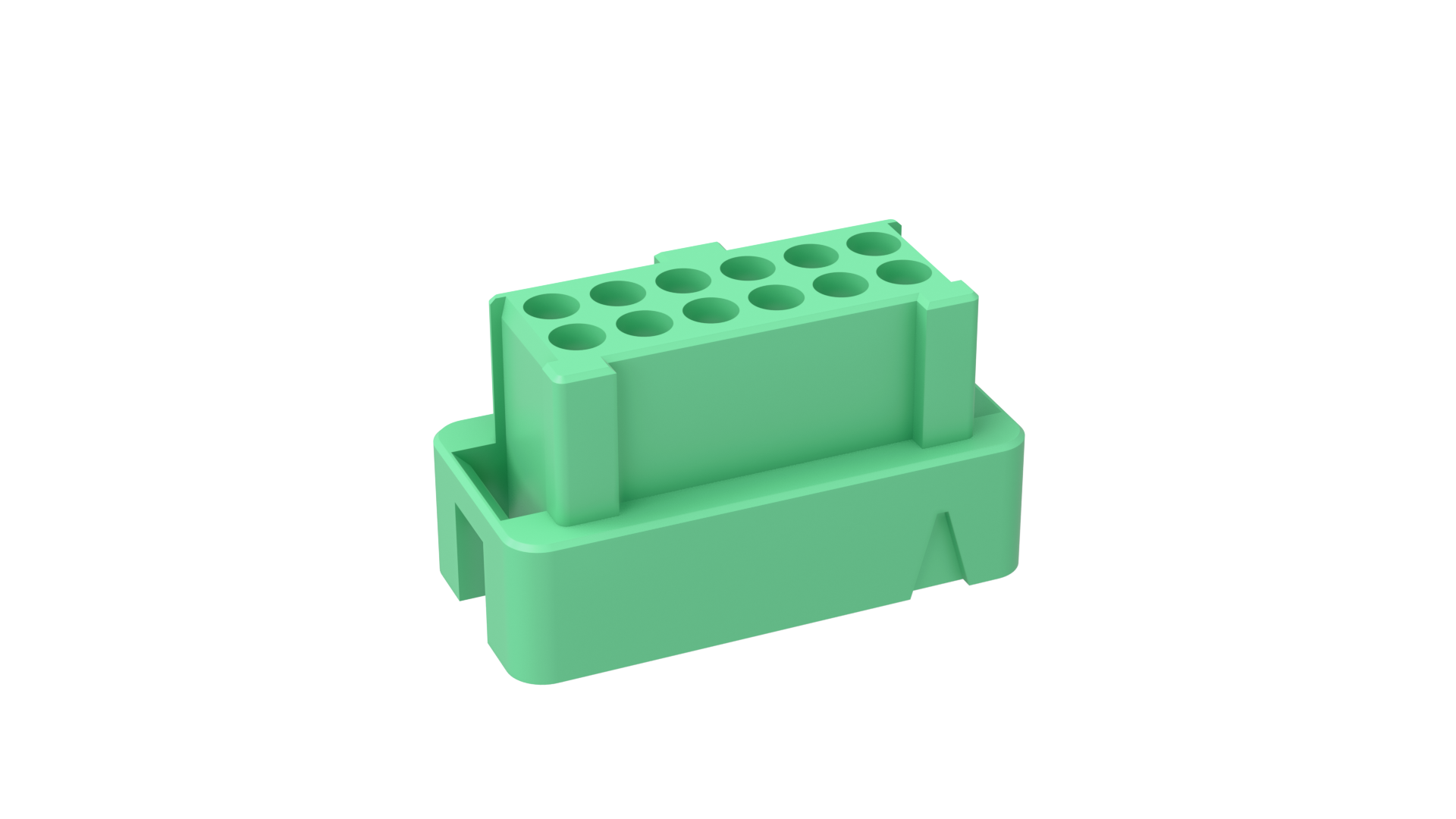 Gecko Receptacle DIL Cable Housing - G125-2041296L0 - Harwin
