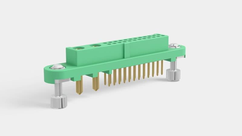 Gecko-MT Female Vert. Conn. - G125-FV124F1-02AB000P - Harwin