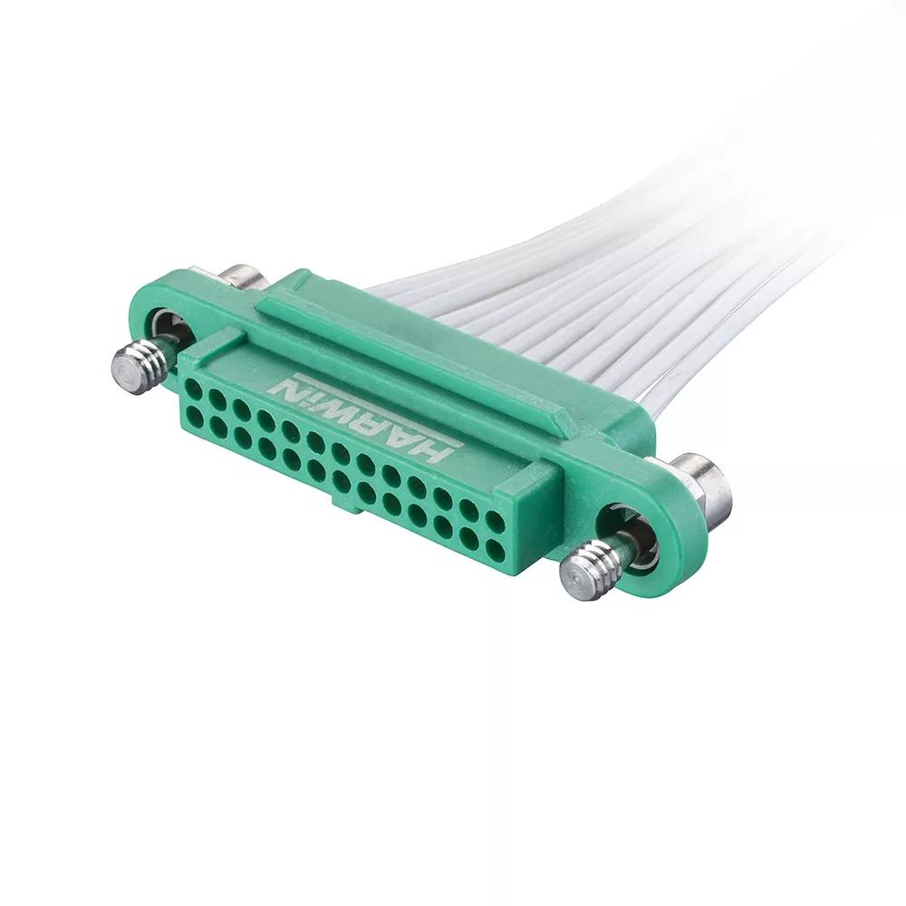 Hedigan's FCLS シングル 12インチ Gecko-SL Female Cable Assy - G125-FC12605F1-0450L - Harwin